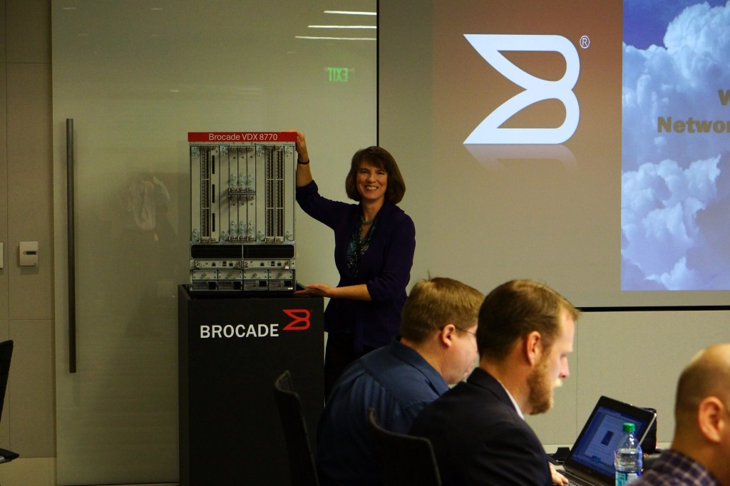 Lisa in action at TechFieldDay