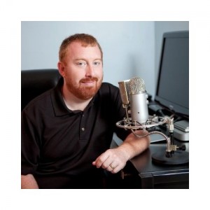 Josh in his podcasting lair